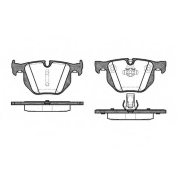 Колодки тормозные дисковые задний для BMW 3(E90,E91,E92,E93), 5(E60,E61), 6(E63,E64), X1(E84), X6(E71,E72) <b>ROADHOUSE 2381.60 / PSX238160</b>