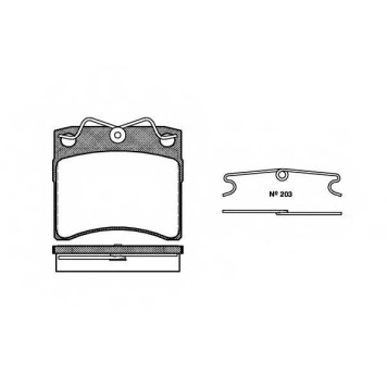 Колодки тормозные дисковые передний для VW TRANSPORTER(70XA, 70XB, 70XC, 70XD, 7DB, 7DK, 7DW) <b>ROADHOUSE 2385.00 / PSX238500</b>