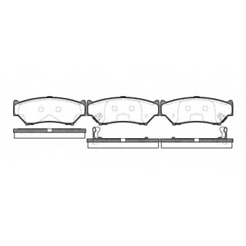 Колодки тормозные дисковые передний для SUZUKI GRAND VITARA(FT), JIMNY(FJ), VITARA(ET,TA) <b>ROADHOUSE 2389.12 / PSX238912</b>