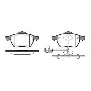 Колодки тормозные дисковые передний для AUDI 100, 200, A4, A6, A8 / VOLVO C70 / VW PASSAT <b>ROADHOUSE 2390.02 / PSX239002</b>