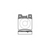 Колодки тормозные дисковые задний для CHRYSLER CROSSFIRE / MERCEDES , C, CLK, E, KOMBI, S, SL, SLK <b>ROADHOUSE 2407.00 / PSX240700</b>