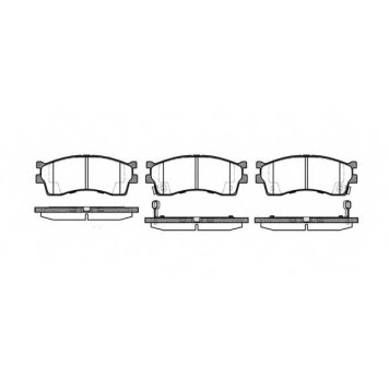 Колодки тормозные дисковые передний для KIA CARENS(FC), CLARUS(GC,K9A), RIO(DC,DC#), SHUMA(FB) <b>ROADHOUSE 2415.32 / PSX241532</b>