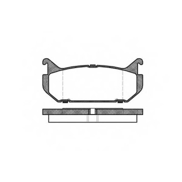 Колодки тормозные дисковые задний для MAZDA 626(GE), MX-6(GE), XEDOS 6(CA) <b>ROADHOUSE 2416.00 / PSX241600</b>