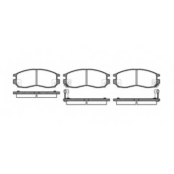 Колодки тормозные дисковые передний для CHRYSLER SEBRING / HYUNDAI SANTAMO / MITSUBISHI COLT, ECLIPSE, GALANT, LANCER, SANTAMO, SPACE RUNNER, SPACE <b>ROADHOUSE 2460.02 / PSX246002</b>