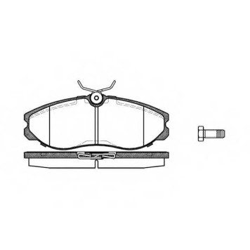 Колодки тормозные дисковые передний для FORD MAVERICK(UDS,UNS) / NISSAN PATHFINDER(R50), SERENA(C23M), TERRANO(R20), VANETTE(HC 23) <b>ROADHOUSE 2462.00 / PSX246200</b>