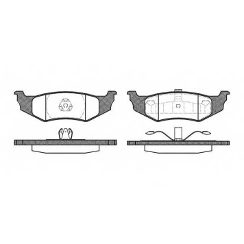 Колодки тормозные дисковые задний для CHRYSLER 300 M(LR), PT CRUISER(PT#), SEBRING(JR) <b>ROADHOUSE 2482.40 / PSX248240</b>