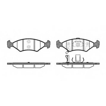 Колодки тормозные дисковые передний для KIA RETONA(CE), SEPHIA(FA,FB), SHUMA(FB), SPORTAGE(K00) <b>ROADHOUSE 2502.22 / PSX250222</b>