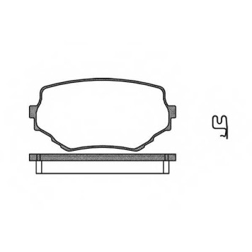 Колодки тормозные дисковые передний для SUZUKI GRAND VITARA(FT), VITARA(ET,TA) <b>ROADHOUSE 2594.02 / PSX259402</b>