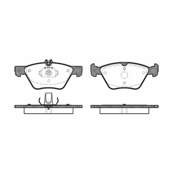 Колодки тормозные дисковые передний для CHRYSLER CROSSFIRE / MERCEDES CLK(A208,C208), E(S210,W210), S(W220), SLK(R170) <b>ROADHOUSE 2601.00 / PSX260100</b>