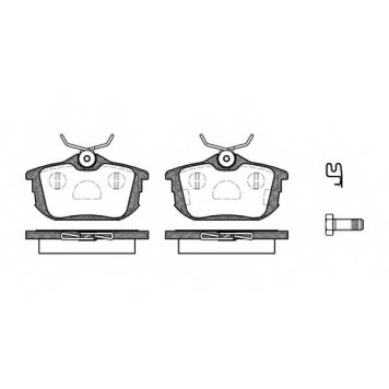 Колодки тормозные дисковые задний для MITSUBISHI CARISMA(DA#), COLT CZC(RG), COLT(Z2#A,Z3#A), SPACE STAR(DG#A) / VOLVO S40(VS), V40(VW) <b>ROADHOUSE 2605.12 / PSX260512</b>