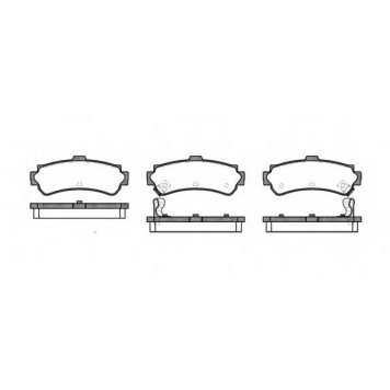 Колодки тормозные дисковые задний для NISSAN 200 SX(S14), ALMERA(N15) <b>ROADHOUSE 2607.02 / PSX260702</b>