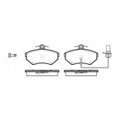Колодки тормозные дисковые передний для AUDI A4(8D2, 8D5, 8E2, 8E5, 8EC, 8ED, 8H7, 8HE, B5, B6, B7) / VW LUPO(6E1, 6X1), PASSAT(3B2, 3B5) <b>ROADHOUSE 2631.12 / PSX263112</b>
