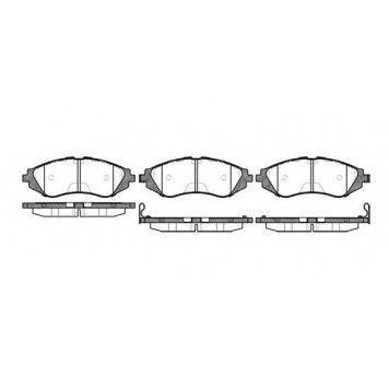 Колодки тормозные дисковые передний для CHEVROLET LANOS, REZZO / DAEWOO LANOS(KLAT), LEGANZA(KLAV), NUBIRA(KLAJ,KLAN), REZZO(KLAU) <b>ROADHOUSE 2645.02 / PSX264502</b>