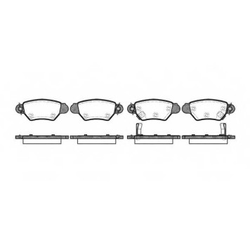 Колодки тормозные дисковые задний для OPEL ASTRA(53#B, 56#, 57#, F08#, F35#, F48#, F69#, F70), ZAFIRA(F75#) <b>ROADHOUSE 2685.02 / PSX268502</b>
