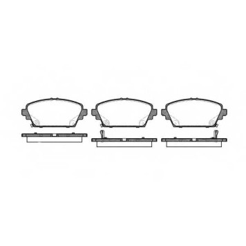 Колодки тормозные дисковые передний для HONDA ACCORD(CG,CH,CK) / NISSAN ALMERA TINO(V10), PRIMERA(P12,WP12) <b>ROADHOUSE 2694.02 / PSX269402</b>