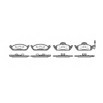 Колодки тормозные дисковые передний для MERCEDES M(W163) <b>ROADHOUSE 2697.01 / PSX269701</b>
