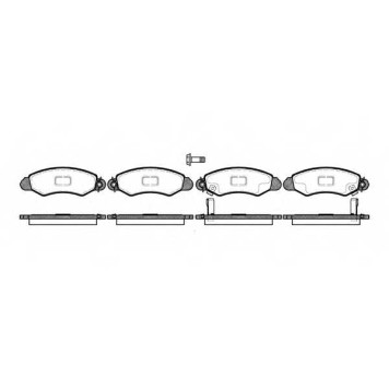 Колодки тормозные дисковые передний для SUBARU JUSTY(JMA,MS) / SUZUKI SWIFT(AH,AJ,EA,MA,SF413) <b>ROADHOUSE 2702.02 / PSX270202</b>