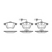 Колодки тормозные дисковые передний для FORD GALAXY(WGR) / VW SHARAN(7M6, 7M8, 7M9), TRANSPORTER(70XA, 70XB, 70XC, 70XD, 7DB, 7DK, 7DW) <b>ROADHOUSE 2721.02 / PSX272102</b>