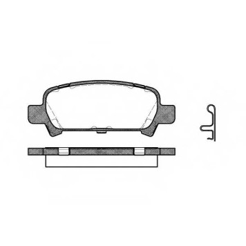 Колодки тормозные дисковые задний для SUBARU FORESTER(SF,SG), IMPREZA(GD,GG), LEGACY(B13#,BE,BH,BL,BP), OUTBACK(BE,BH,BL,BP) <b>ROADHOUSE 2729.02 / PSX272902</b>