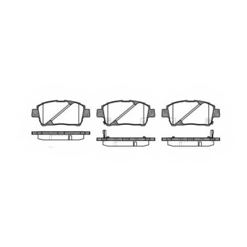 Колодки тормозные дисковые передний для TOYOTA CELICA(ZZT23#), MR(ZZW3#), PRIUS(NHW11#), YARIS(#NCP2#, #NLP2#, NCP1#, NLP1#, SCP1#) <b>ROADHOUSE 2740.02 / PSX274002</b>