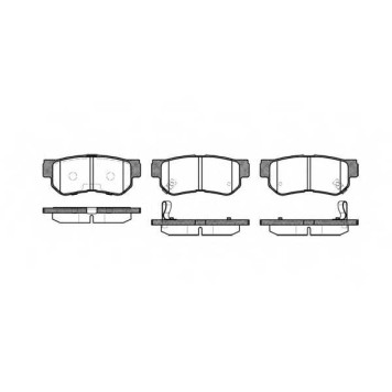 Колодки тормозные дисковые задний для HYUNDAI SANTA FE(SM) <b>ROADHOUSE 2746.12 / PSX274612</b>