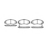 Колодки тормозные дисковые передний для HONDA CIVIC, FR, JAZZ, LEGEND, STREAM / NISSAN PATHFINDER <b>ROADHOUSE 2747.12 / PSX274712</b>