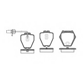 Колодки тормозные дисковые передний для AUDI A4(8D2,8D5,B5), A6(4B2,4B5,C5), ALLROAD(4BH,C5) <b>ROADHOUSE 2752.02 / PSX275202</b>