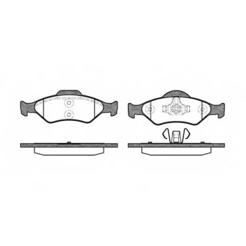 Колодки тормозные дисковые передний для FORD FIESTA(J3#,J5#,JA#,JB#,JV#), KA(RB,RB#) / MAZDA 121(JASM,JBSM) <b>ROADHOUSE 2765.00 / PSX276500</b>