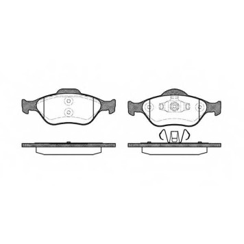 Колодки тормозные дисковые передний для FORD FIESTA, FUSION, KA, PUMA, STREET KA / MAZDA 121, 2 <b>ROADHOUSE 2766.00 / PSX276600</b>