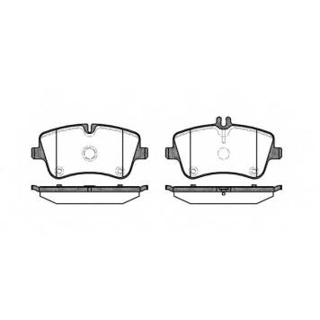 Колодки тормозные дисковые передний для MERCEDES C(CL203,S203,W203), CLC(CL203), CLK(A209,C208,C209), SLK(R171) <b>ROADHOUSE 2768.00 / PSX276800</b>