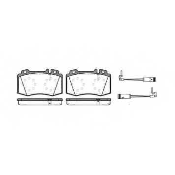 Колодки тормозные дисковые передний для MERCEDES C(CL203,S203,W203), CLK(A209,C209), CLS(C219), E(S211,W211), S(W220), SL(R230), SLK(R171) <b>ROADHOUSE 2769.02 / PSX276902</b>