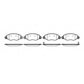 Колодки тормозные дисковые передний для FORD TRANSIT(FA# #,FB# #,FC# #,FD# #,FM# #,FN# #,FS# #,FZ# #) <b>ROADHOUSE 2772.12 / PSX277212</b>