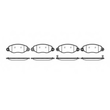 Колодки тормозные дисковые передний для FORD TRANSIT(FA# #,FB# #,FC# #,FD# #,FM# #,FN# #,FS# #,FZ# #) <b>ROADHOUSE 2772.12 / PSX277212</b>