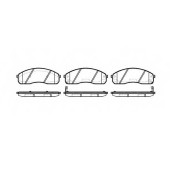 Колодки тормозные дисковые передний для KIA CARNIVAL(GQ,UP), PREGIO(TB) <b>ROADHOUSE 2821.02 / PSX282102</b>