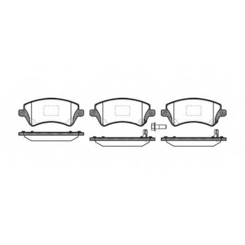 Колодки тормозные дисковые передний для TOYOTA COROLLA(#E12J#, #E12T#, CDE12#, NDE12#, ZDE12#, ZZE12#) <b>ROADHOUSE 2822.12 / PSX282212</b>