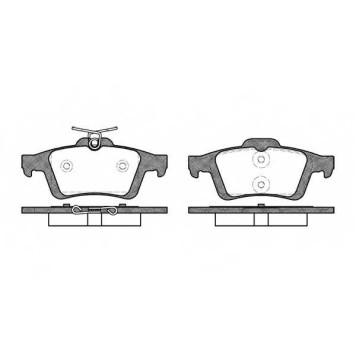 Колодки тормозные дисковые задний для FORD C-MAX(DM2,DXA/CB7,DXA/CEU), FOCUS(DA#) / MAZDA 5(CR19) <b>ROADHOUSE 2842.30 / PSX284230</b>