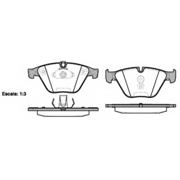 Колодки тормозные дисковые передний для BMW 5(F07,F10,F11,F18) <b>ROADHOUSE 2857.20 / PSX285720</b>