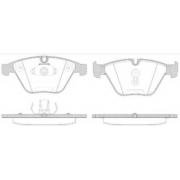 Колодки тормозные дисковые передний для BMW 5(F10,F11,F18) <b>ROADHOUSE 2857.50 / PSX285750</b>