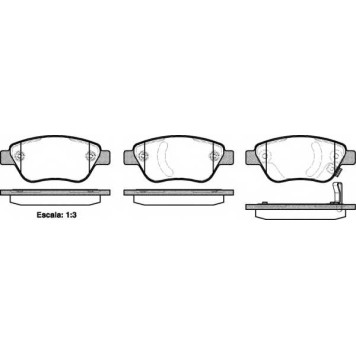 Колодки тормозные дисковые передний для OPEL ADAM, CORSA <b>ROADHOUSE 2858.31 / PSX285831</b>
