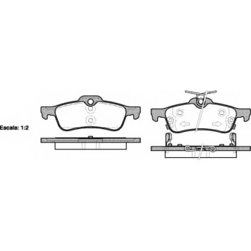 Колодки тормозные дисковые задний для DAIHATSU CHARADE / TOYOTA YARIS(KSP13#, KSP9#, NCP13#, NCP9#, NHP13#, NLP13#, NSP13#, NSP9#, SCP9#, ZSP9#) <b>ROADHOUSE 2862.02 / PSX286202</b>