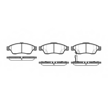 Колодки тормозные дисковые передний для SUZUKI LIANA(ER) <b>ROADHOUSE 2875.01 / PSX287501</b>