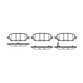 Колодки тормозные дисковые задний для NISSAN CUBE, MURANO, QASHQAI, TEANA, TIIDA, X-TRAIL / RENAULT KOLEOS / SUZUKI GRAND VITARA <b>ROADHOUSE 2876.01 / PSX287601</b>