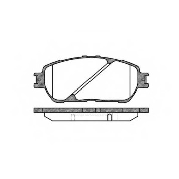 Колодки тормозные дисковые передний для LEXUS ES(F1, F2, MCV#, VCV10#, VZV#, VZV21#) / TOYOTA PREVIA(ACR3#, CLR3#, MCR3#) <b>ROADHOUSE 2898.00 / PSX289800</b>