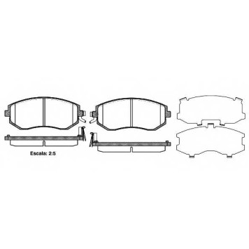 Колодки тормозные дисковые передний для SUBARU BRZ, IMPREZA(GR) / TOYOTA GT 86(ZN6#) <b>ROADHOUSE 2951.04 / PSX295104</b>