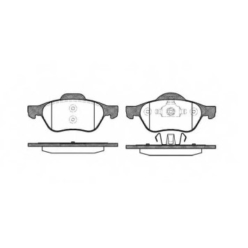 Колодки тормозные дисковые передний для RENAULT CLIO, GRAND, LAGUNA, MEGANE, SCENIC, TWINGO, WIND <b>ROADHOUSE 2962.00 / PSX296200</b>