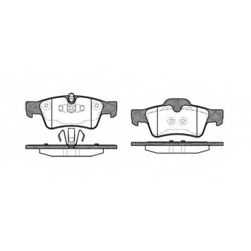 Колодки тормозные дисковые задний для MERCEDES CLS, GL, GLK, M, R, S, SL, V, VITO <b>ROADHOUSE 2991.10 / PSX299110</b>