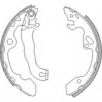 Комплект тормозных колодок задний для FORD FOCUS(DA#,DAW,DBW,DFW,DNW) <b>ROADHOUSE 4040.00 / ZSX404000</b>