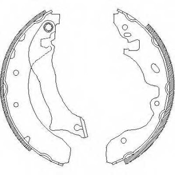 Комплект тормозных колодок задний для FORD MONDEO(BAP,BFP,BNP,GBP) <b>ROADHOUSE 4042.00 / ZSX404200</b>