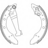 Комплект тормозных колодок задний для AUDI 100, 80, 90, A2, CABRIOLET, COUPE / CHERY QIYUN / SKODA FABIA, FAVORIT Forman, FAVORIT, FELICIA, ROOMSTER / VW CADDY, FOX, GOLF, JETTA, LUPO, PARATI, PASSAT, POLO, SANTANA, VENTO <b>ROADHOUSE 4046.01 / ZSX404601<