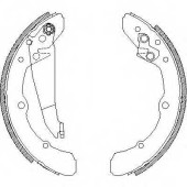 Комплект тормозных колодок задний для AUDI 100, 80, 90 / VW CADDY, GOLF, JETTA, PASSAT <b>ROADHOUSE 4048.00 / ZSX404800</b>